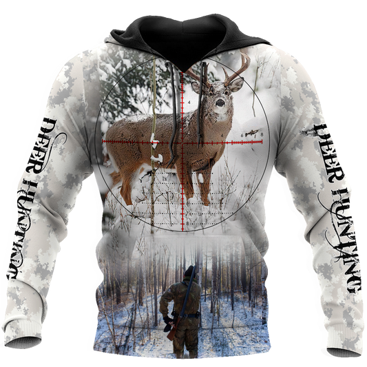 Hunting Deer Snow Camo Unisex Shirts