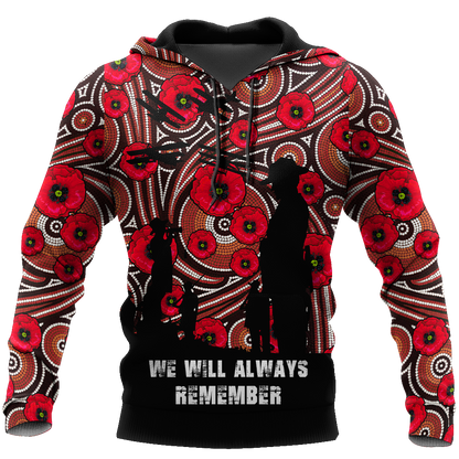 Premium Lest We Forget Anzac Day 3D All Over Printed PL