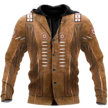 Cowboy Jacket No18 Cosplay 3D Over Printed Unisex Deluxe Hoodie ML