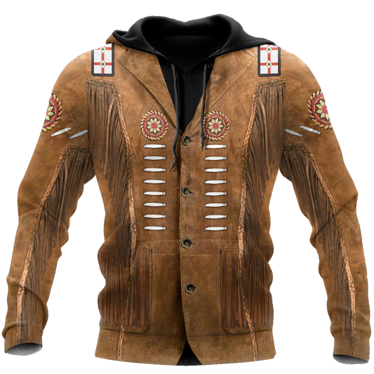 Cowboy Jacket No18 Cosplay 3D Over Printed Unisex Deluxe Hoodie ML