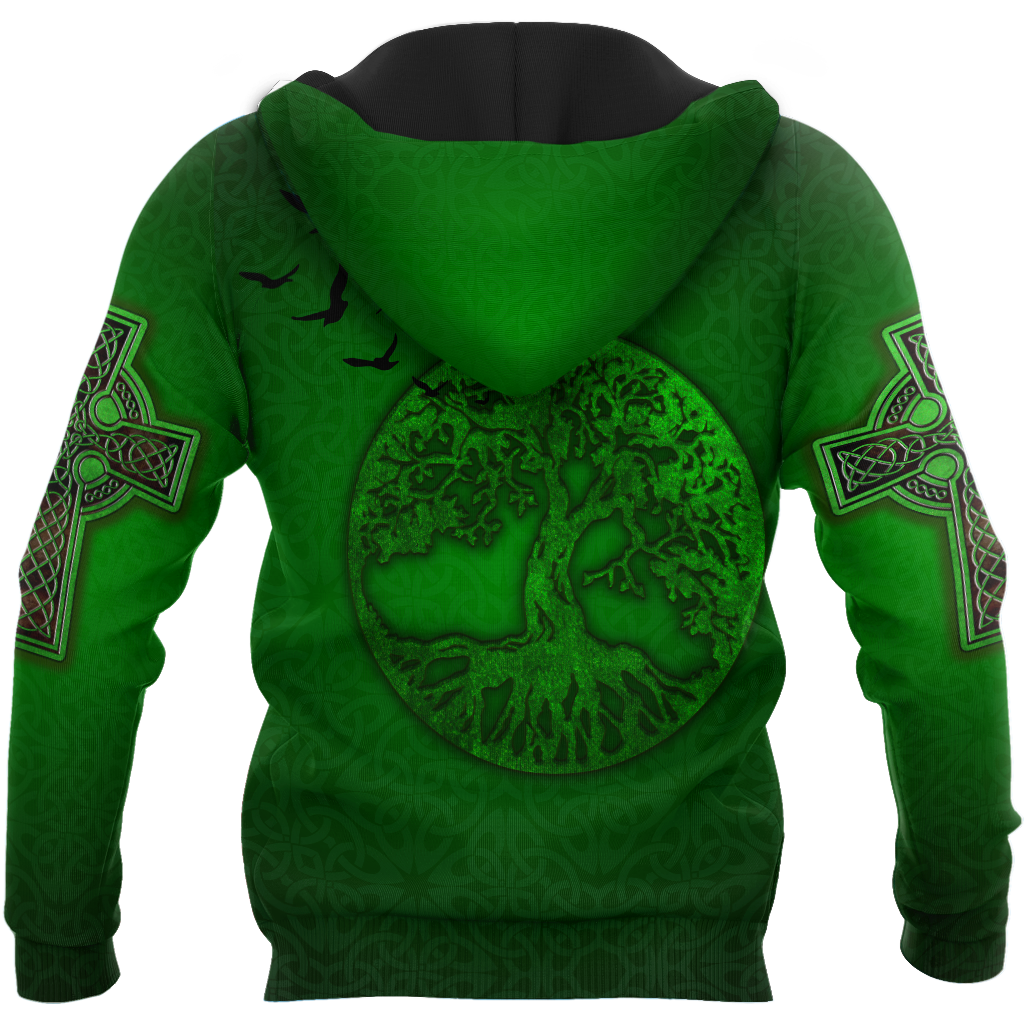 Premium Unisex Hoodie Irish St.Patrick Tree Of Life ML