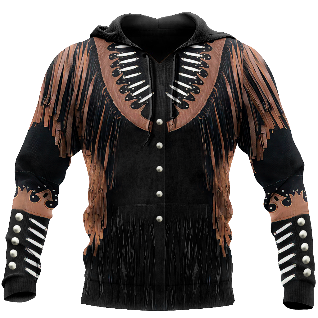 Cowboy Jacket No19 Cosplay 3D Over Printed Unisex Deluxe Hoodie ML