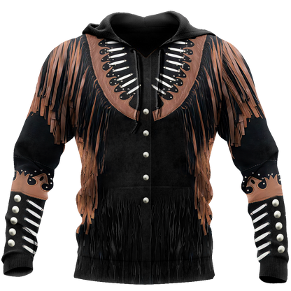 Cowboy Jacket No19 Cosplay 3D Over Printed Unisex Deluxe Hoodie ML