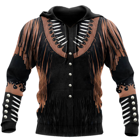 Cowboy Jacket No19 Cosplay 3D Over Printed Unisex Deluxe Hoodie ML