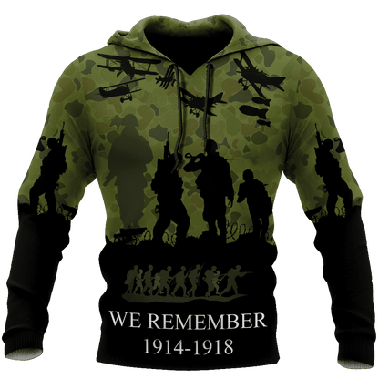 Anzac Day We Remember 3D Printed Unisex Shirts TN