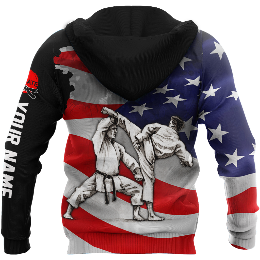 Customize Name Karate Hoodie For Men And Women TNA18032107