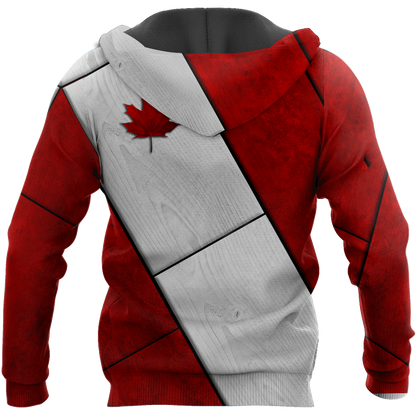 Canada Day No20 Personalized Name Pullover Premium Unisex Hoodie Maple Leaf