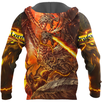 Premium Fire Dragon All Over Printed Shirts For Men And Women MEI