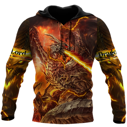 Premium Fire Dragon All Over Printed Shirts For Men And Women MEI