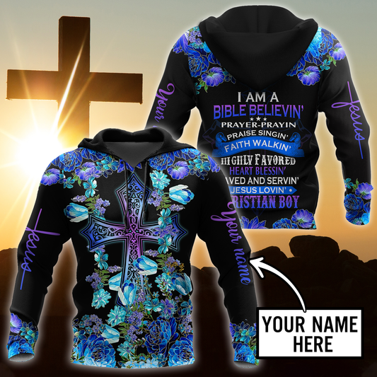 Premium Christian Jesus Personalized Name 3D All Over Printed For Men Shirts - Amaze Style™-Apparel