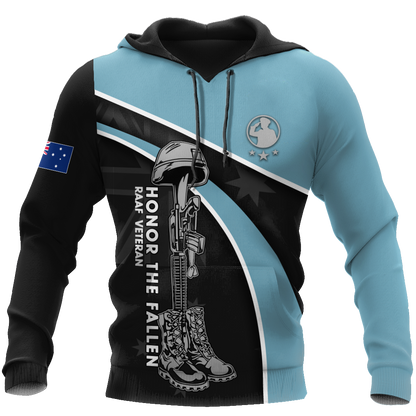 Lest we forget Honor the fallen RAAF Veteran 3D print shirts