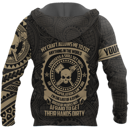 Premium Personalized Poly Arborist Logger Lumberjack Unisex 3D All Over Printed Shirts MEI