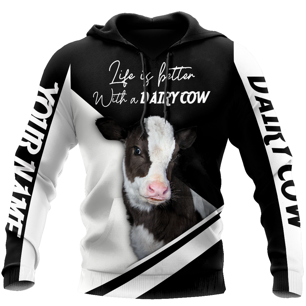 Love Dairy Cow - Happy Farm 3D Hoodie Shirt For Men And Women LAM