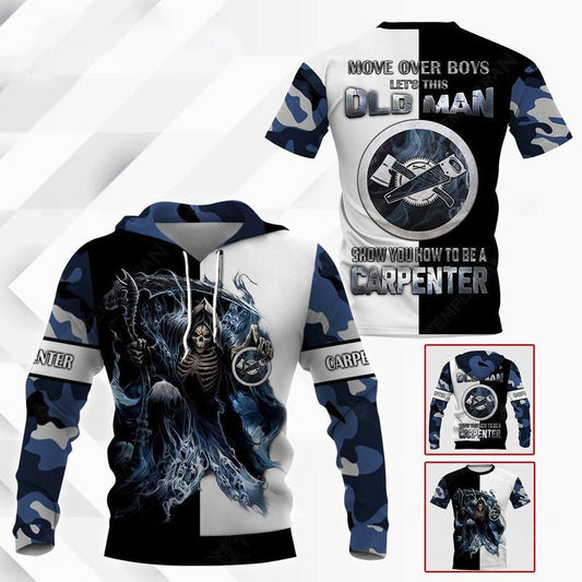 Premium Carpenter Custom Name 3D All Over Printed Unisex Shirts