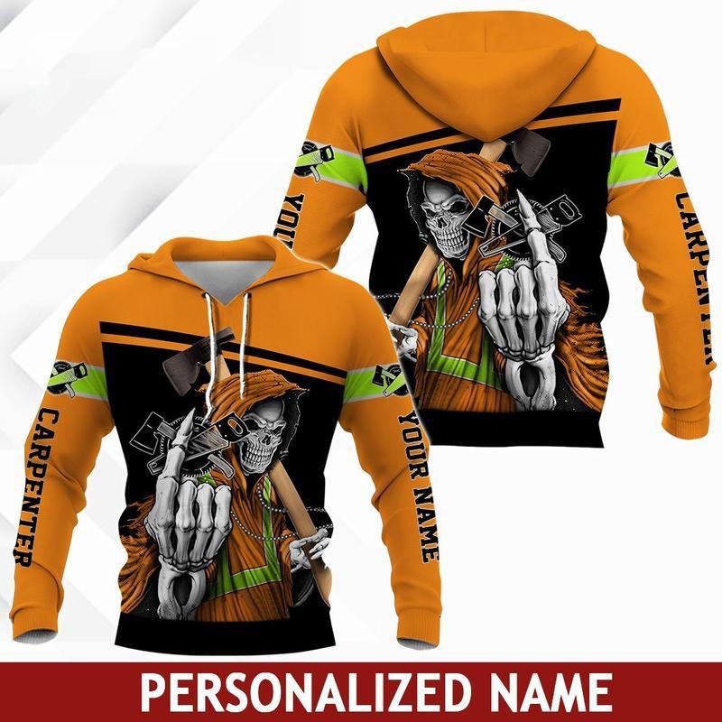Premium Carpenter Custom Name 3D All Over Printed Unisex Shirts