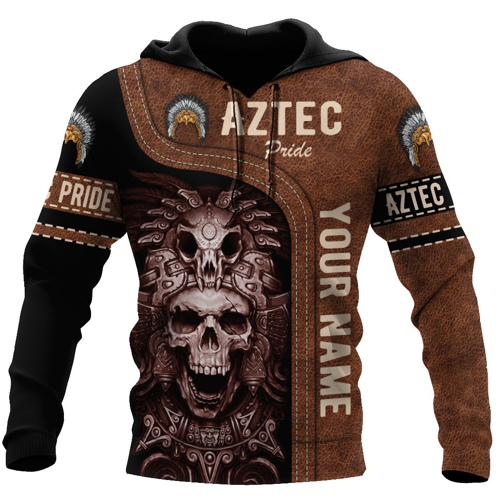 Personalized Name Aztec Pride 3D All Over Printed Hoodie