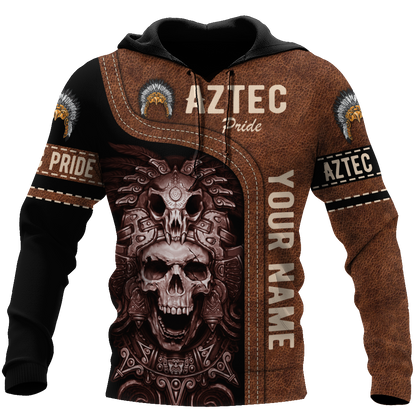Personalized Name Aztec Pride 3D All Over Printed Hoodie
