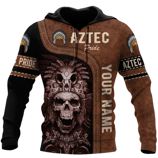 Personalized Name Aztec Pride 3D All Over Printed Hoodie
