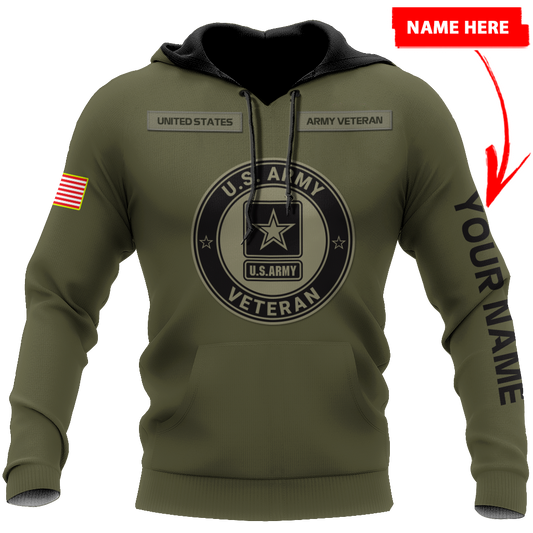 Personalized Name US Army 3D All Over Printed Shirts