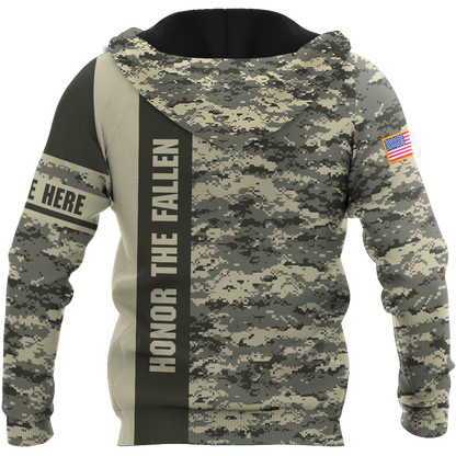 US Army Veteran  Personalized name 3D All Over Printed Unisex Shirts