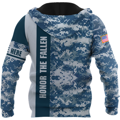 US Army Veteran Personalized name 3D All Over Printed Unisex Shirts