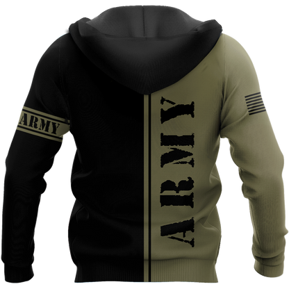 Custom name US Army Veteran Basic 3d printed shirts Proud Military