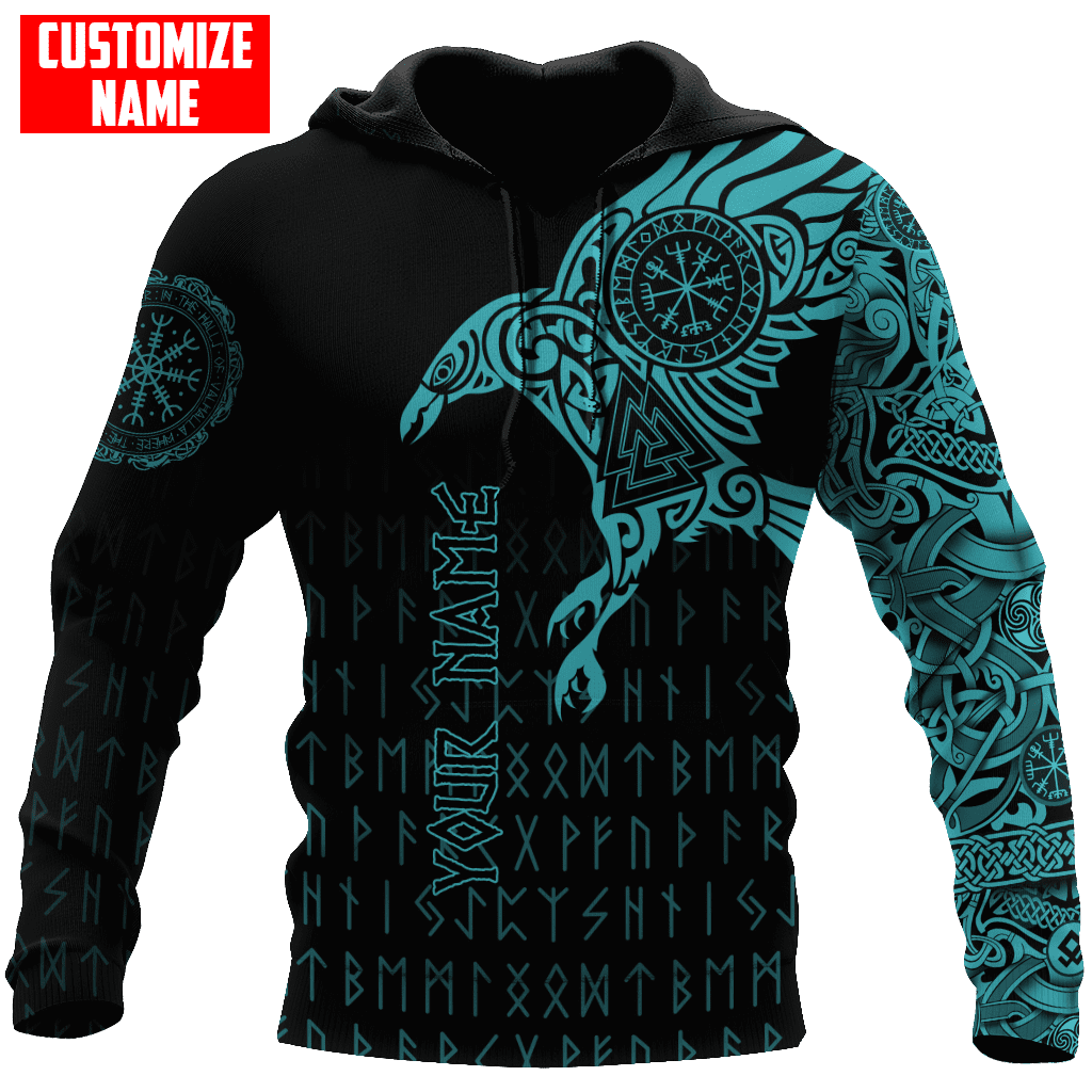 Premium Raven Of Odin Tattoo 3D All Over Printed Shirts