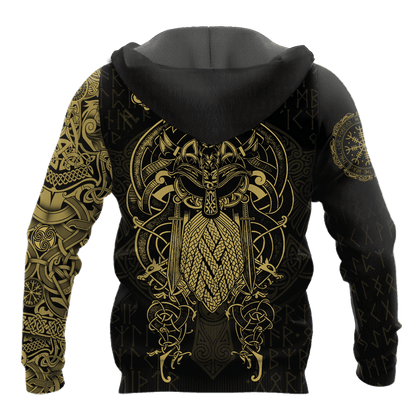 Premium Raven Of Odin Tattoo 3D All Over Printed Shirts