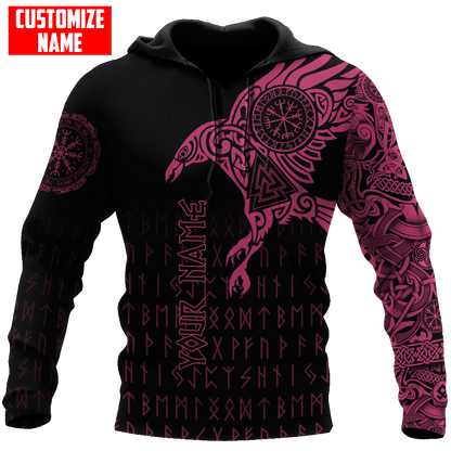 Premium Raven Of Odin Tattoo 3D All Over Printed Shirts