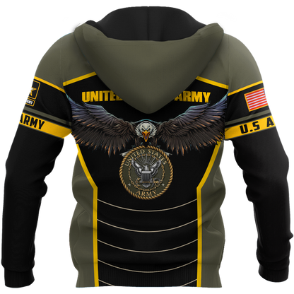 U.S Army veteran Eagle Pride design 3d print shirts Proud Military