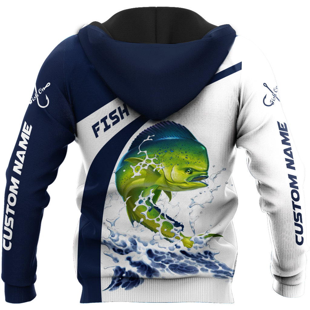 Custom name Mahi-mahi fishing design 3d print shirts