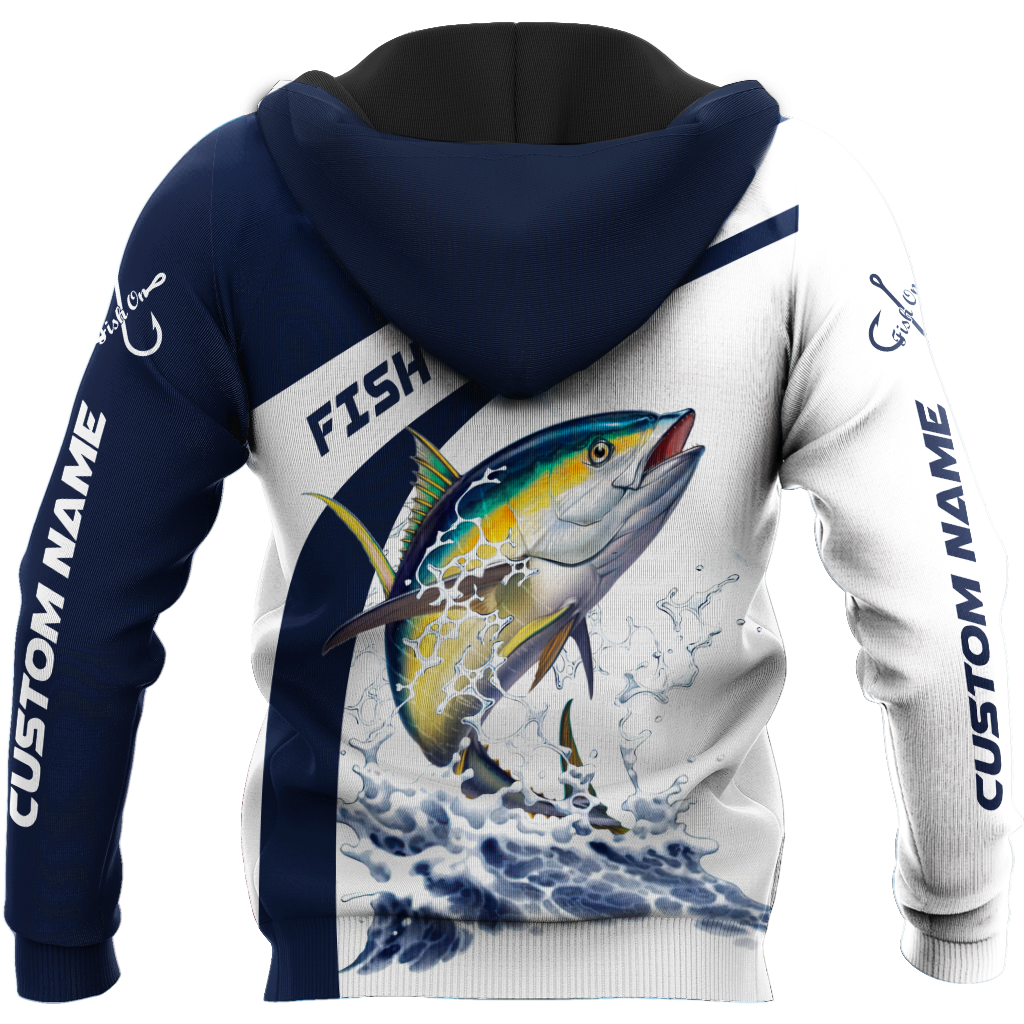 Custom name Tuna fishing design 3d print shirts