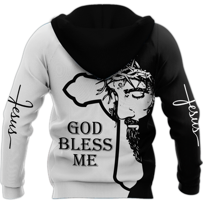 Premium Unisex Hoodie Easter Day Christian Jesus No5 ML God Bless Me