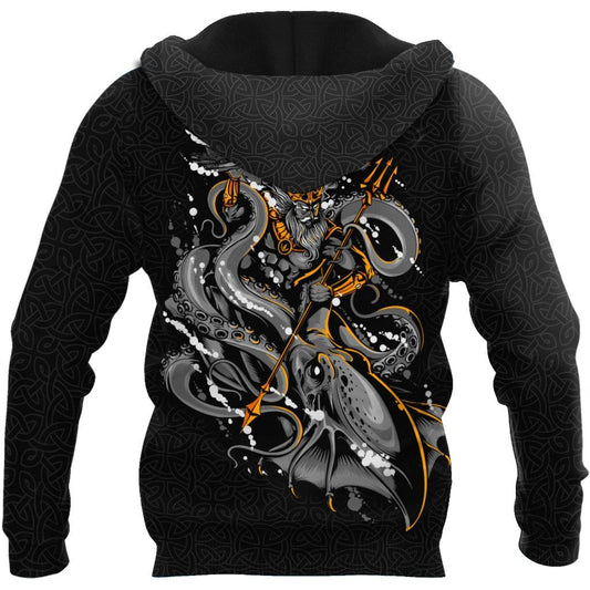 Premium Unisex Hoodie Kraken Octopus And Poseidon ML SN20022101