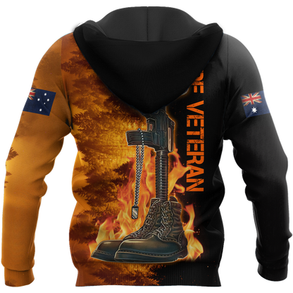Honor the fallen ADF Veteran 3D print shirts
