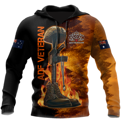 Honor the fallen ADF Veteran 3D print shirts