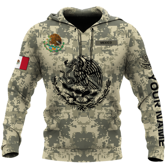 Personalized Mexican Army 3D All Over Printed Hoodies