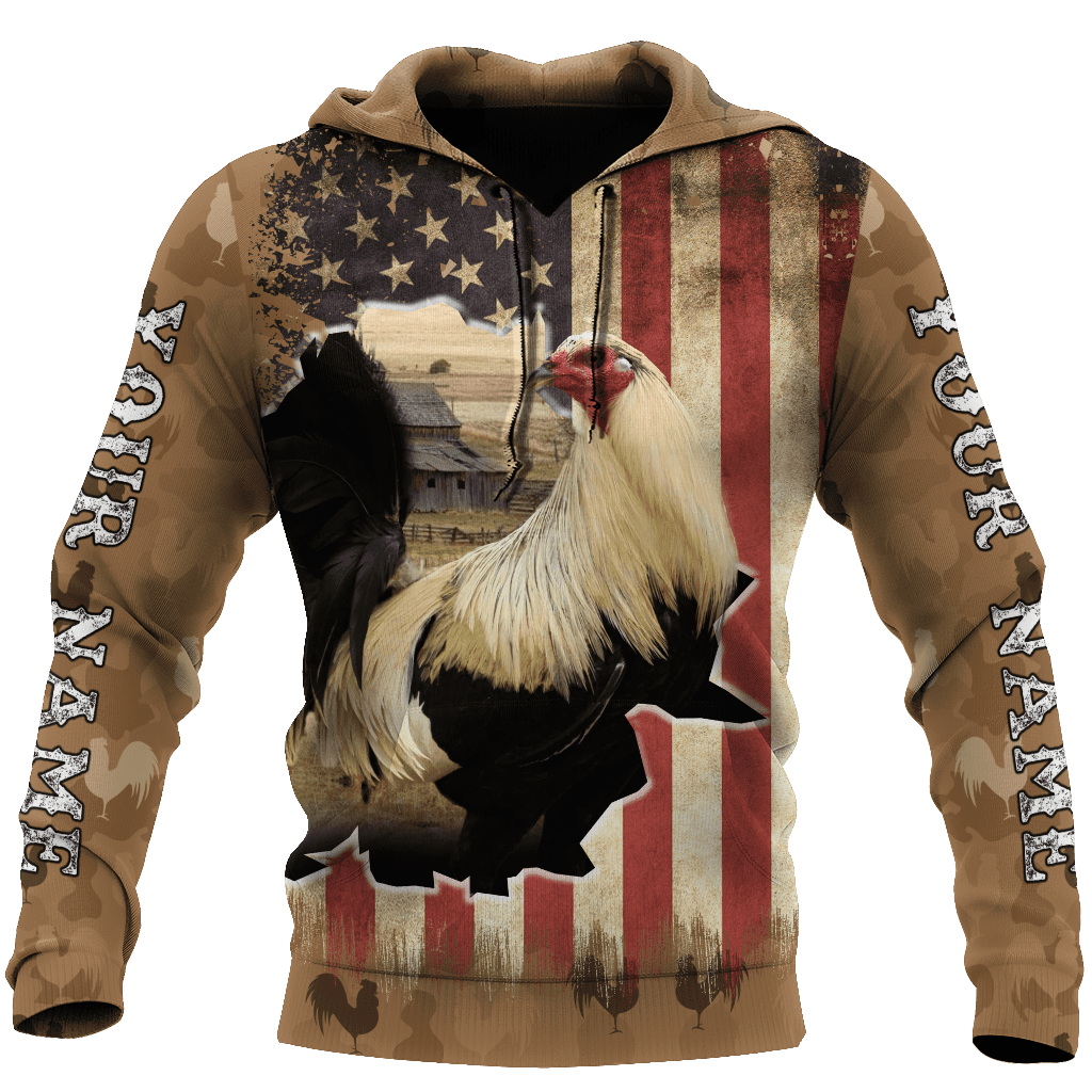 Personalized Rooster 3D Printed Unisex Shirts DA20052101