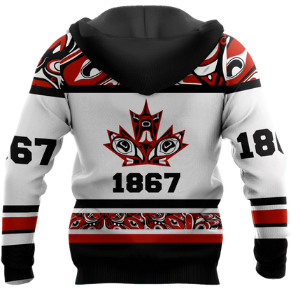 Canada Day No21 Haida 1867 Pullover Premium Unisex Hoodie