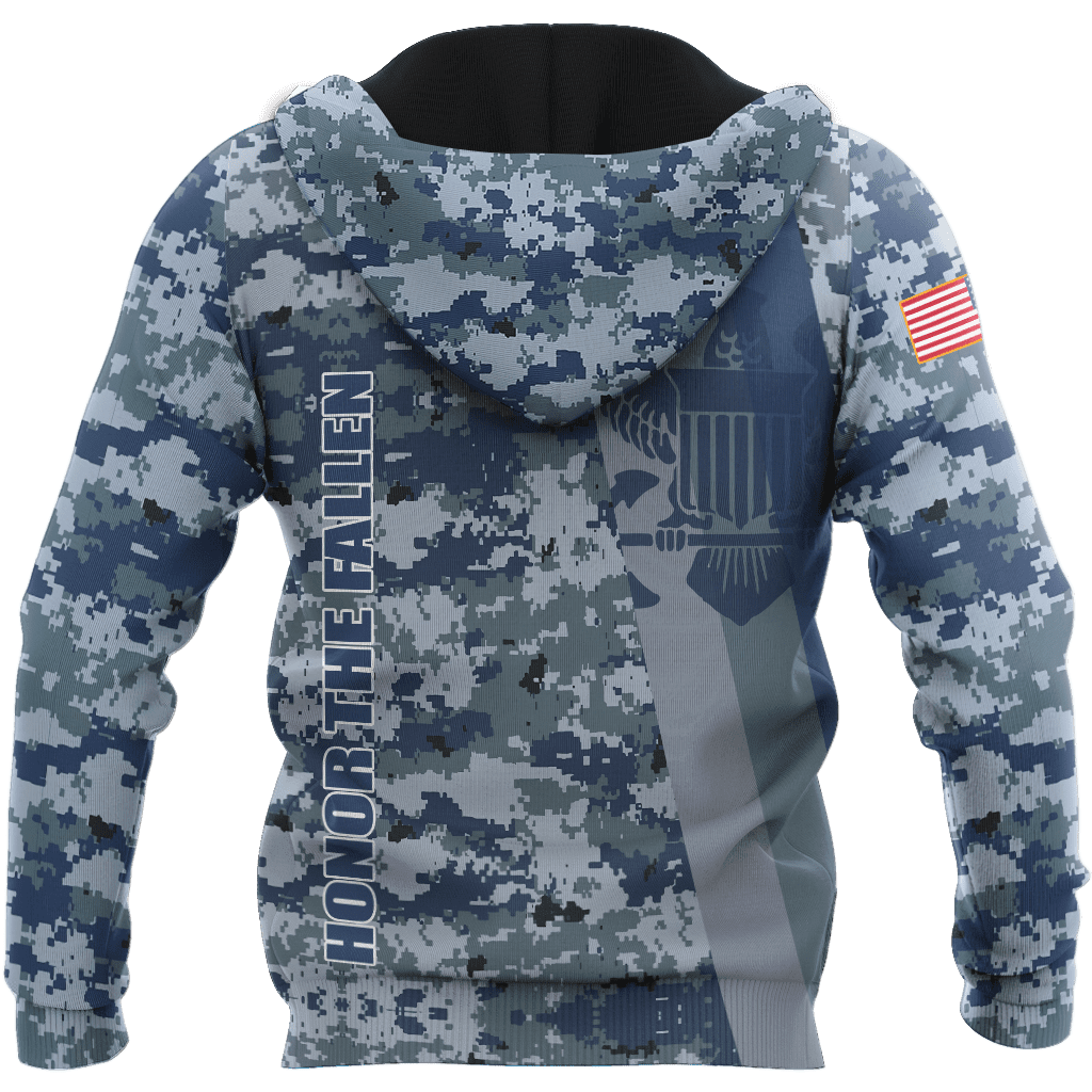 Custom name US Navy Veteran Camo 3d printed shirts Proud Military