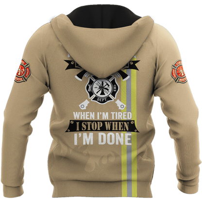 Customize Name Firefighter 3D All Over Printed Unisex Shirts
