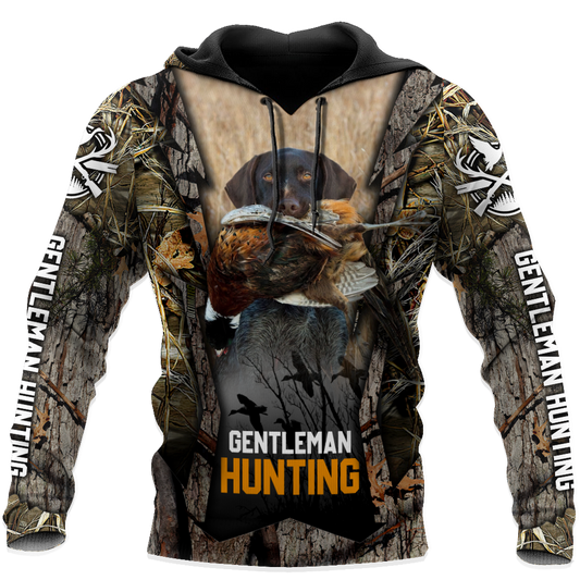 Hunting Dog 3D Over Printed Unisex Deluxe Hoodie ML