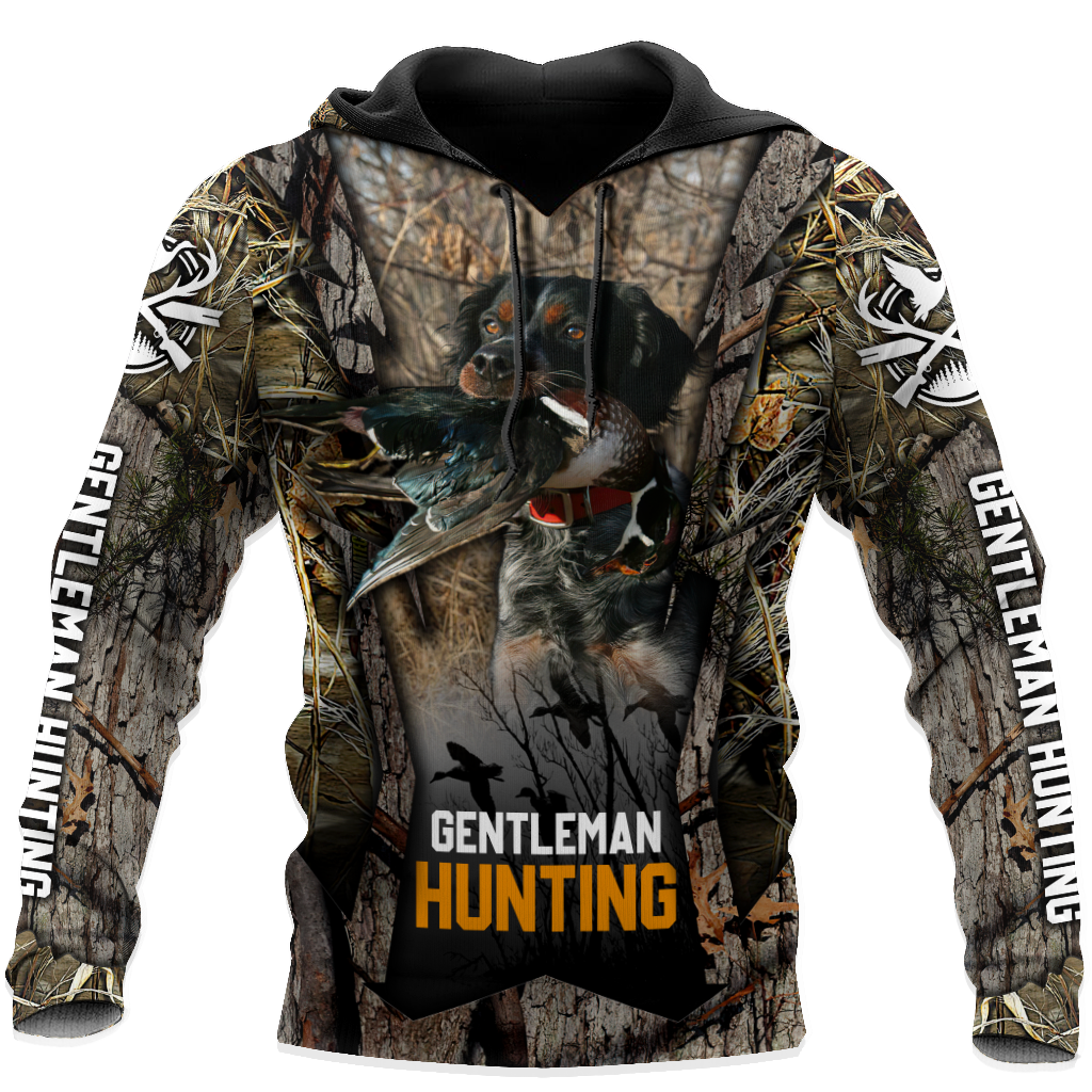Hunting Dog 3D Over Printed Unisex Deluxe Hoodie ML