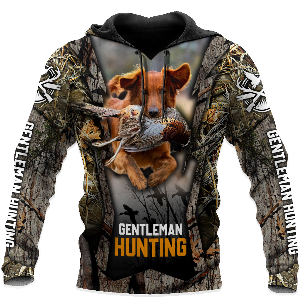 Hunting Dog 3D Over Printed Unisex Deluxe Hoodie ML