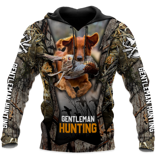 Hunting Dog 3D Over Printed Unisex Deluxe Hoodie ML