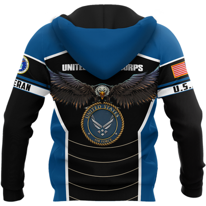 U.S Airforce veteran Eagle Pride design 3d print shirts Proud Military