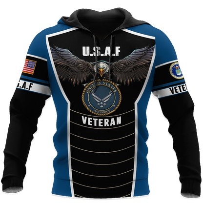 U.S Airforce veteran Eagle Pride design 3d print shirts Proud Military