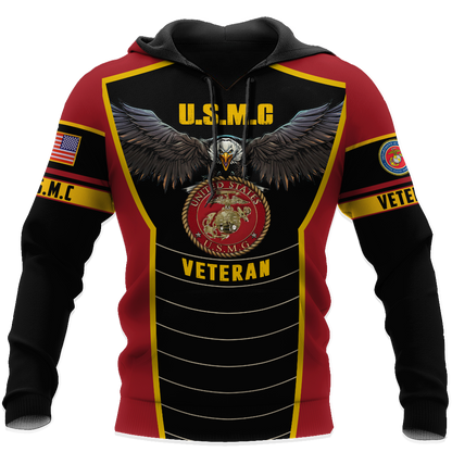 U.S Marine Corps veteran Eagle Pride design 3d print shirts Proud Military