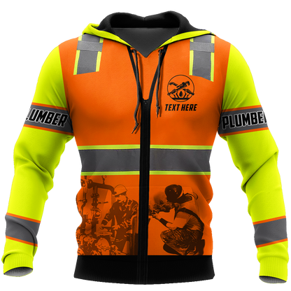 Plumber Safety Persionalized 3D All Over Printed Shirts