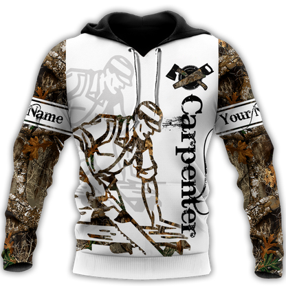 Personalized Name Carpenter 3D All Over Printed Unisex Shirts Tattoo